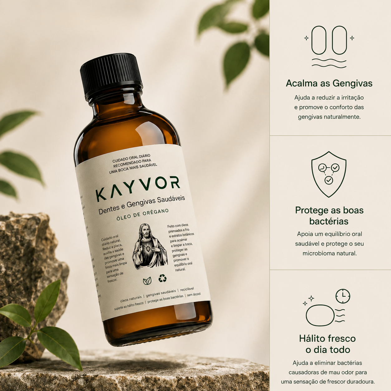 Kayvor® Dentes Saudáveis & Gengiva Saudável